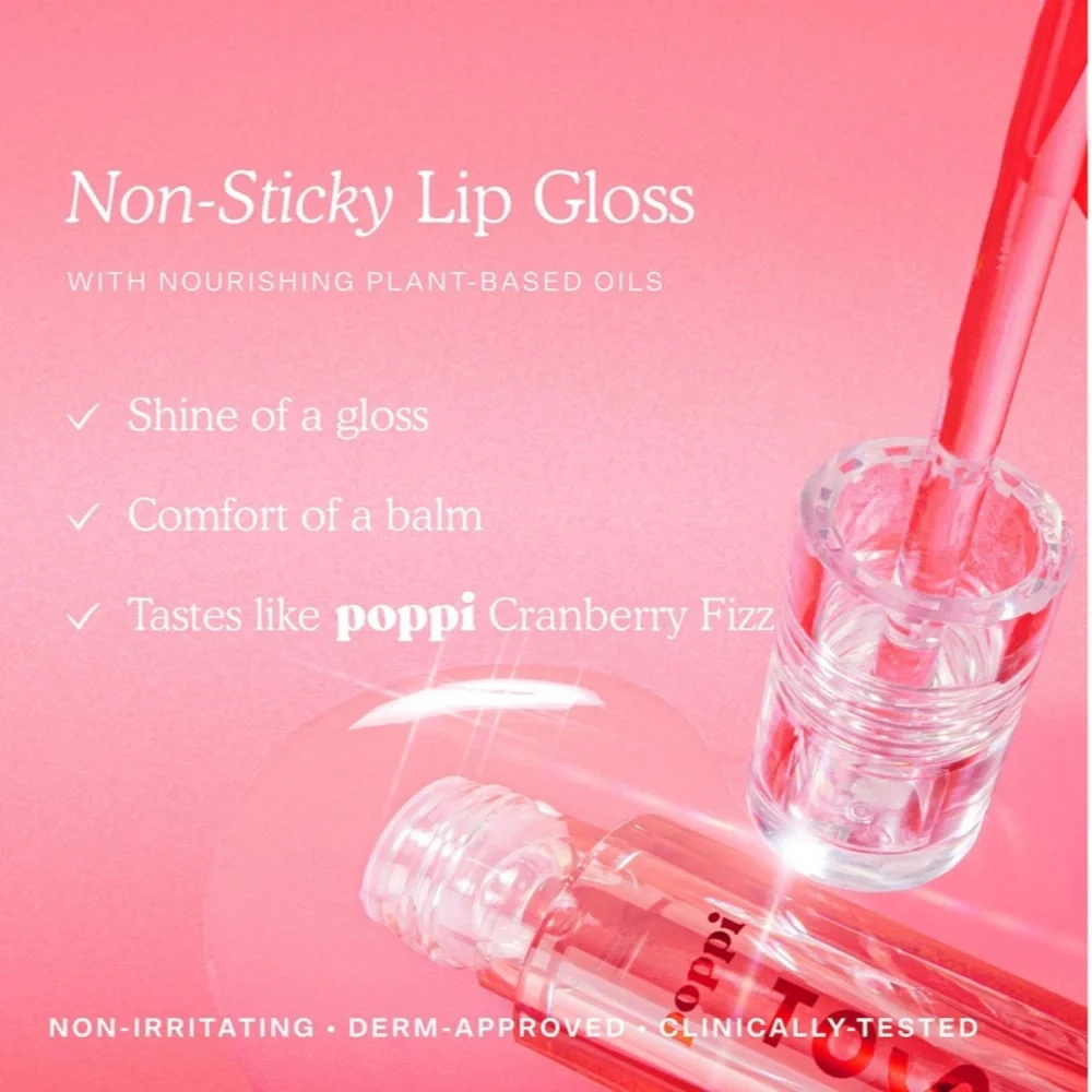 Tower 28 Poppi Fizz & Frost Set in Festive Red - Picture 5 of 7